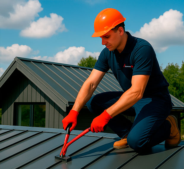 Монтаж фальцевой кровли в Калининграде