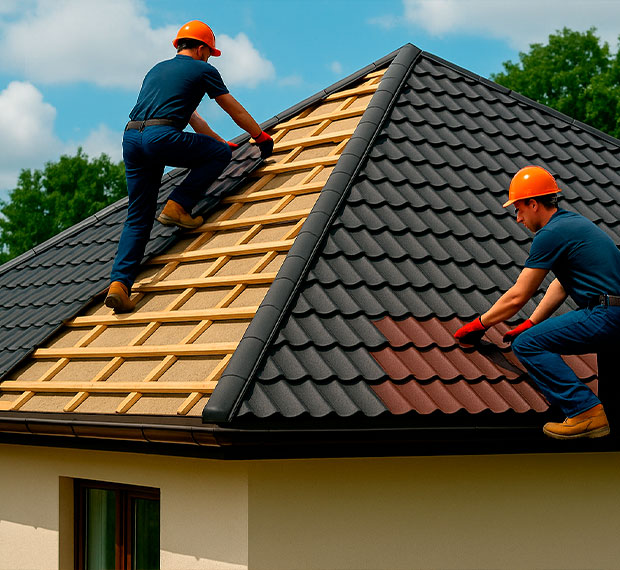 Монтаж шатровой крыши в Калининграде