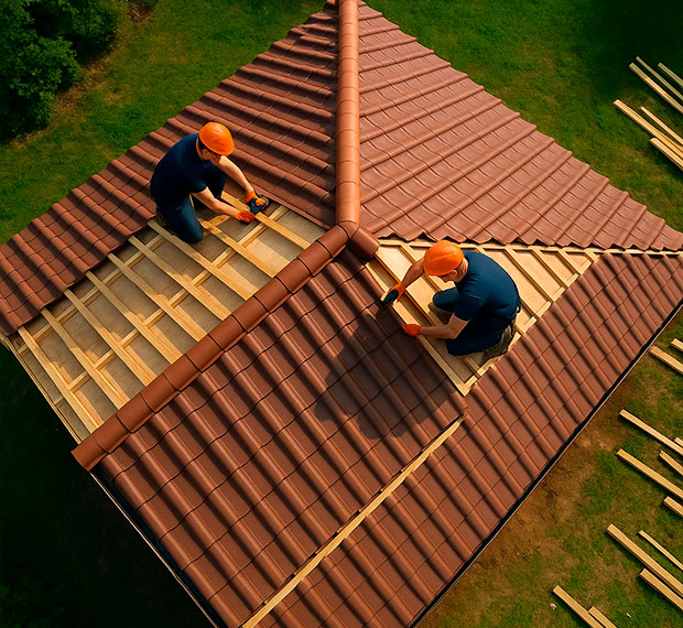 Монтаж 2-скатной крыши в Калининграде