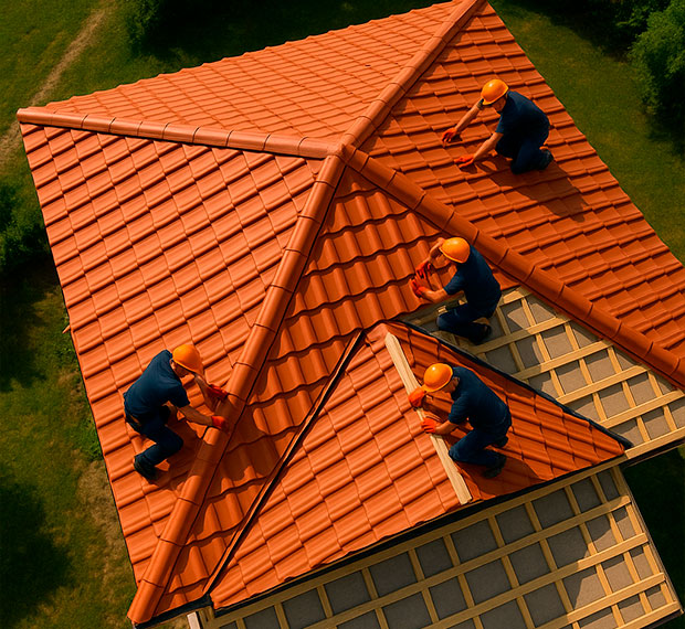 Монтаж 3-скатной крыши в Калининграде