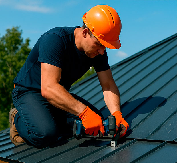 Ремонт металлической кровли в Калининграде