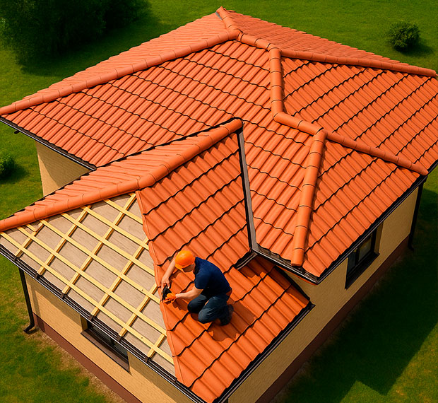 Установка сложной кровли в Калининграде